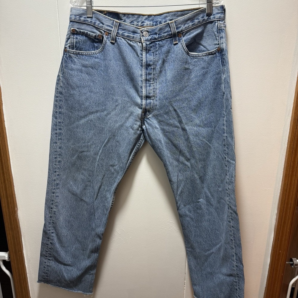 Vintage‎ 90's Made in USA Levi's 501 Men's Size Tag 36x30 Actual 34x27